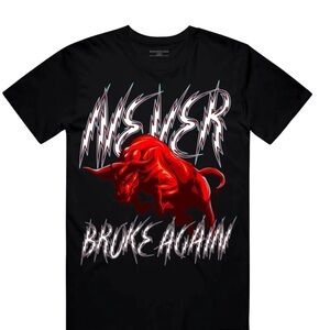 NEVER BROKE AGAIN | Official NBA Young Boy 
Year of the Bull Tee Size small